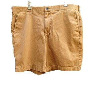 Marc Anthony Men Stretch Waist Flat Front Khaki Short Size 38